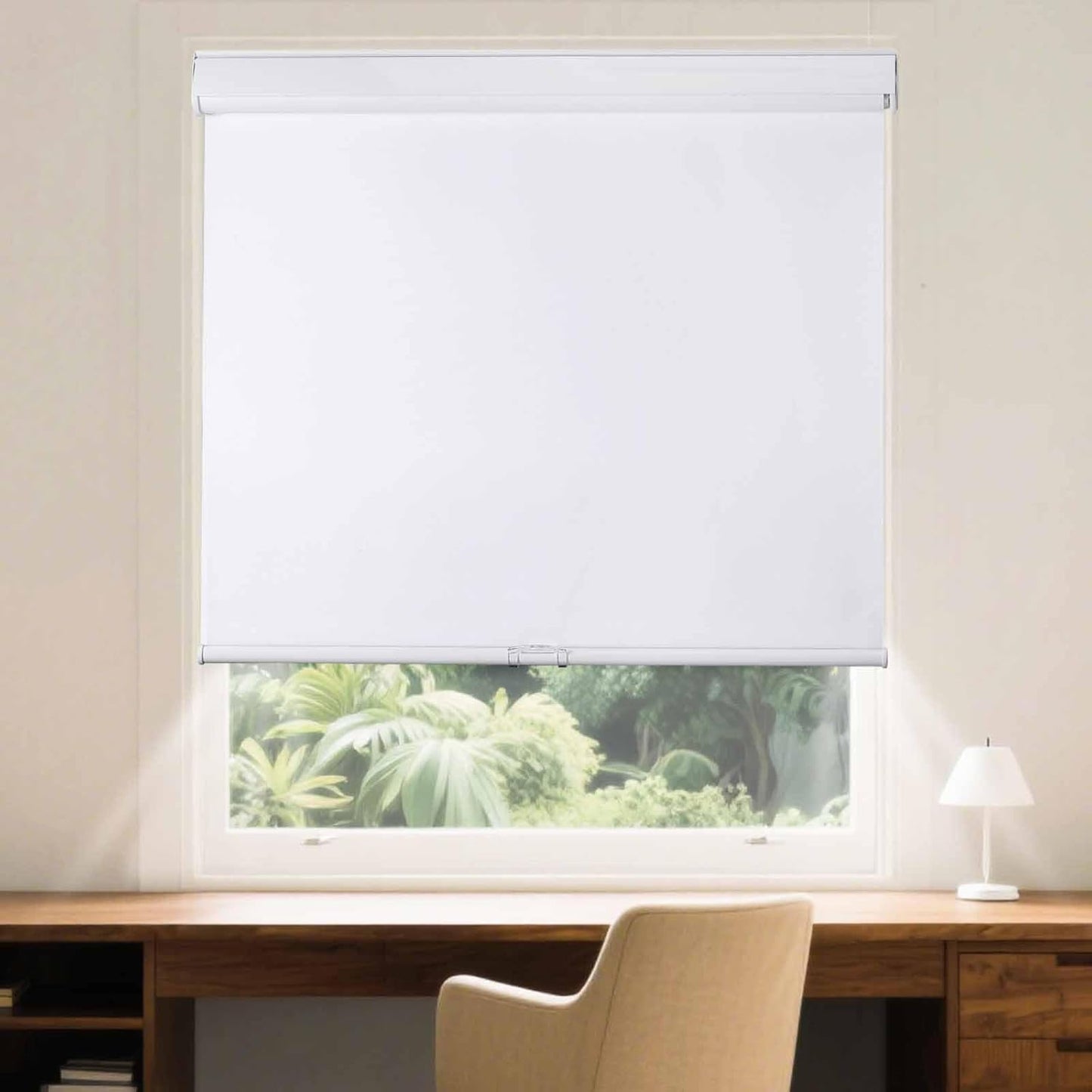Roller Window Shades Free-Stop Cordless Blackout Blinds