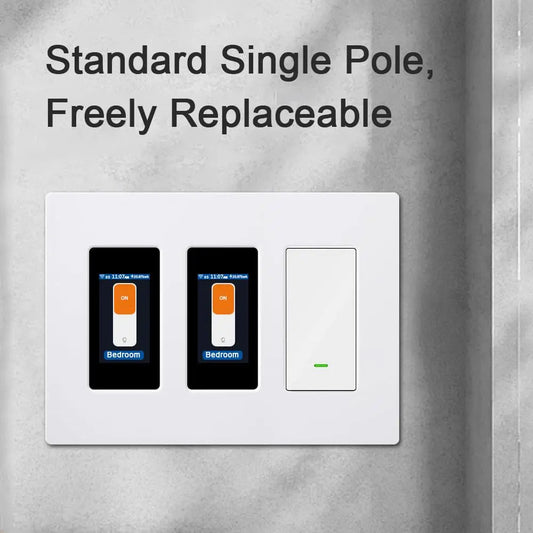 LANBON L8-HS4 LCD Smart Light Switch 4 Gang Single Pole Cozysmart