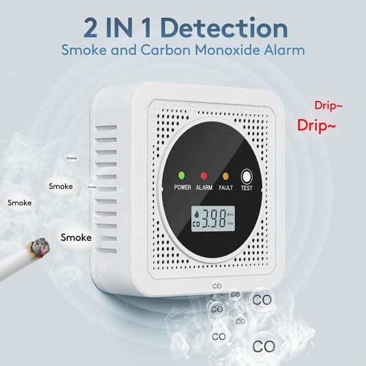 2 in 1, Carbon Monoxide Detectors,Smoke Detector