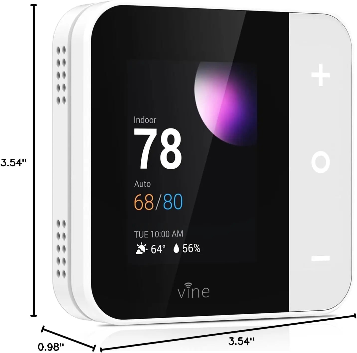 Vine Thermostat for Home with Touchscreen Color Display Cozysmart