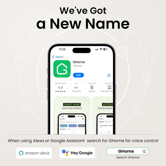 GHome Smart Plug, 15A WiFi Smart Outlet Compatible with Alexa & Google Home