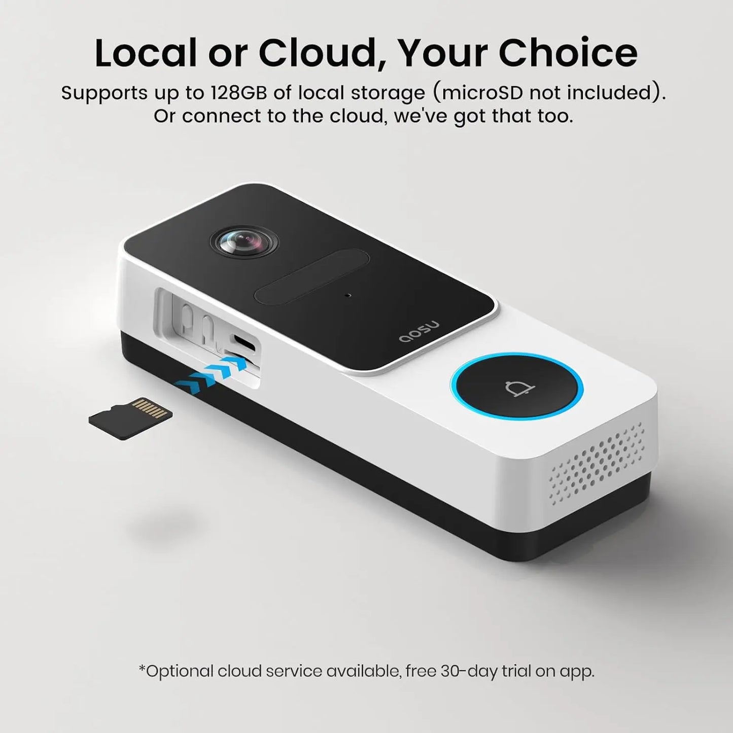 AOSU Doorbell Camera Wireless- Head-to-Toe View Cozysmart