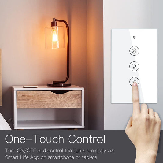 MOES 2.4GHz WiFi Wall Touch Smart Switch