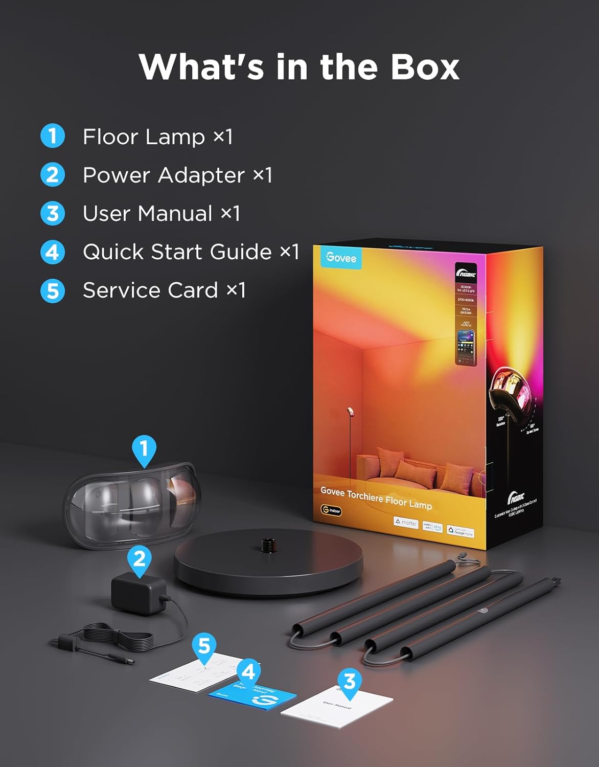 Govee Torchiere Floor Lamp