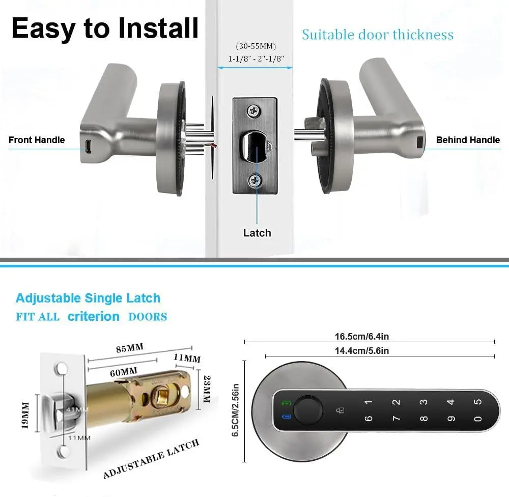 Fingerprint Door Lock-Smart Door knob Cozysmart