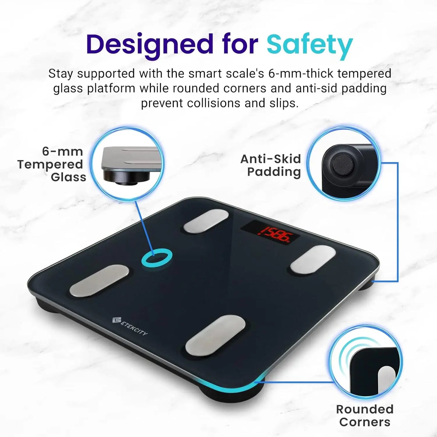 Etekcity Smart Scale for Body Weight Cozysmart