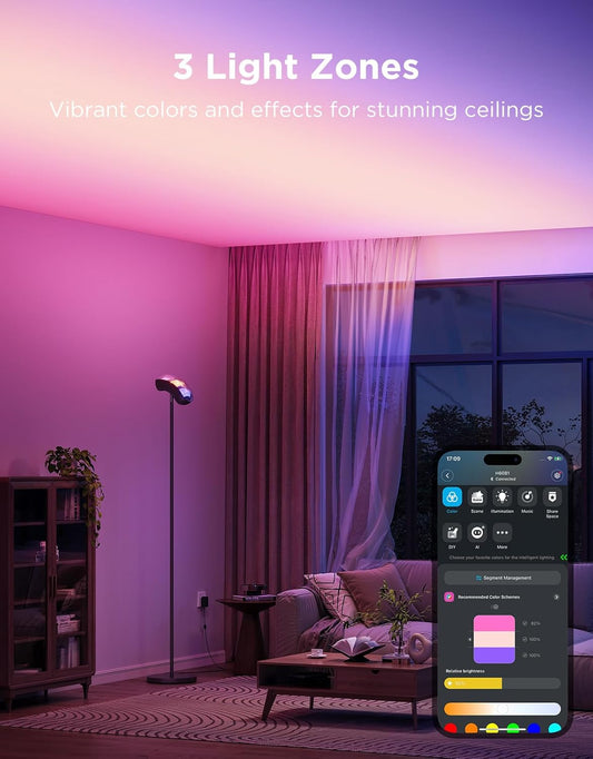 Govee Torchiere Floor Lamp with Matter