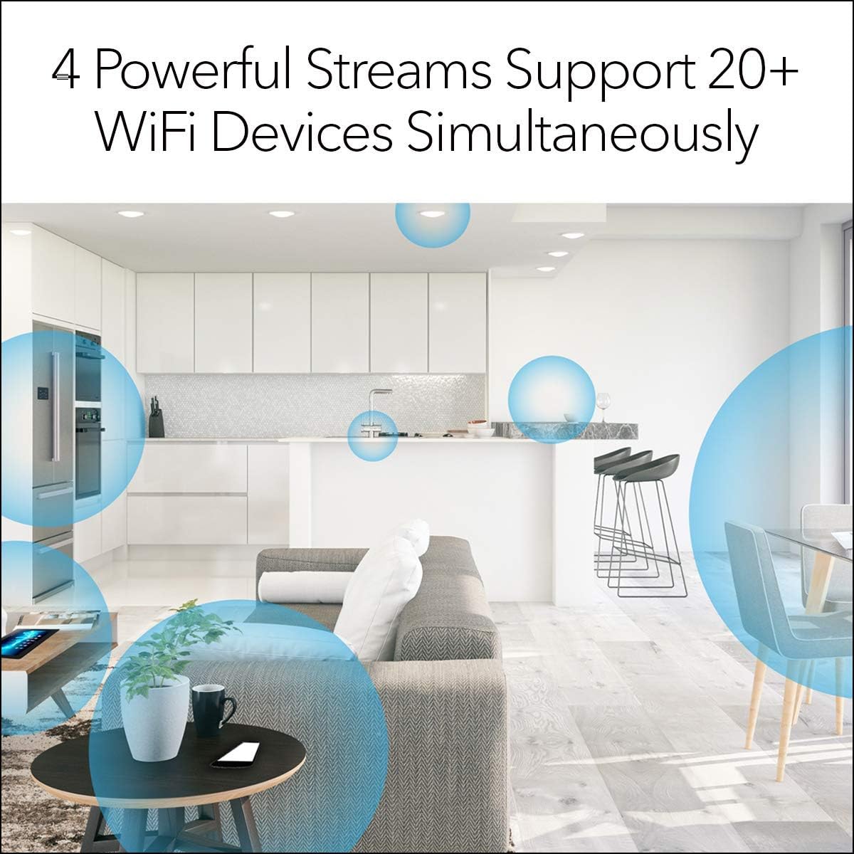 NETGEAR EAX15-100NAR AX1800 Dual-band WiFi 6 Mesh Extender Wall Plug