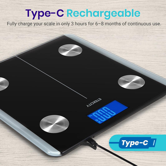 Etekcity Smart Rechargeable Body Fat Scale