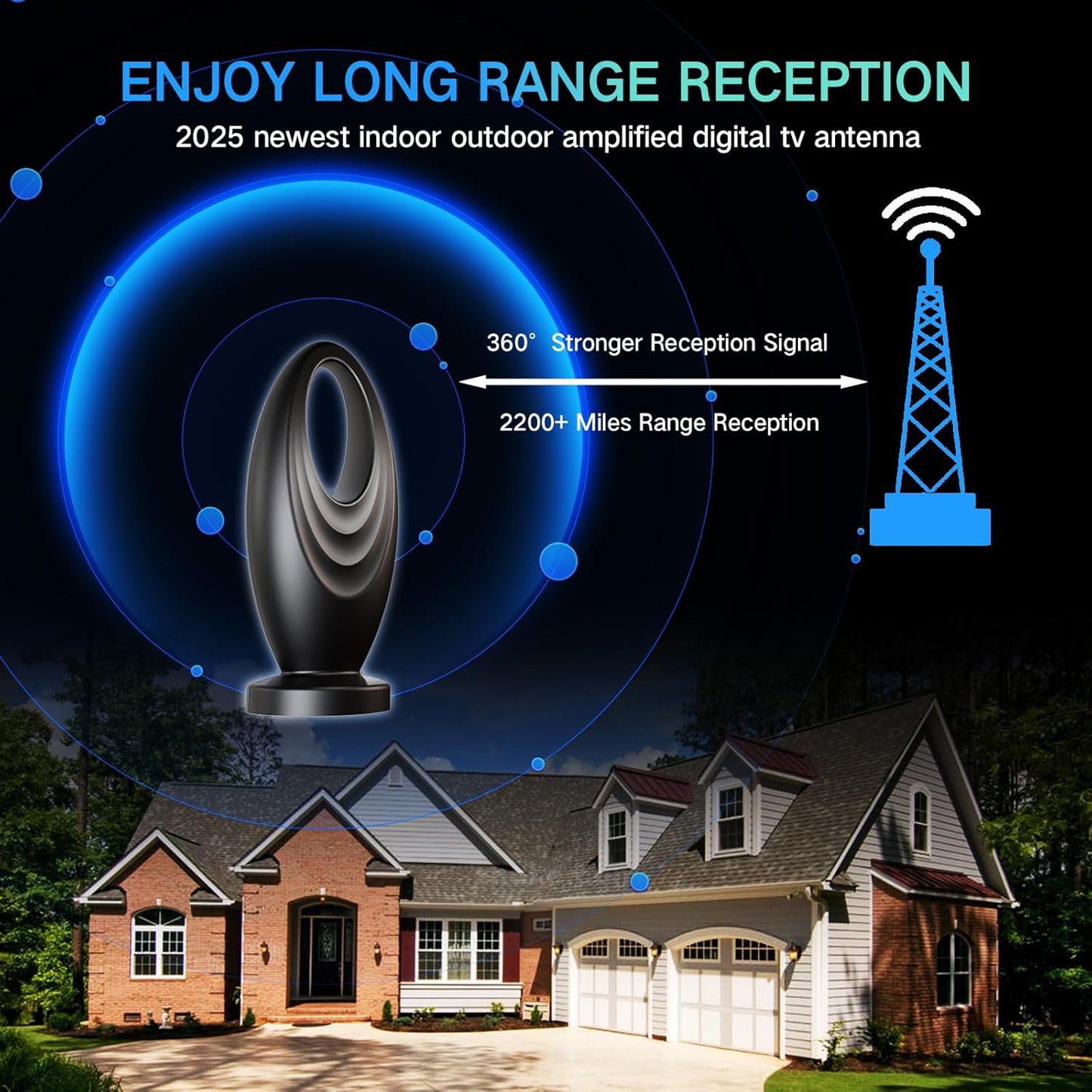 2025 TV Antenna for Smart TV and Old TV