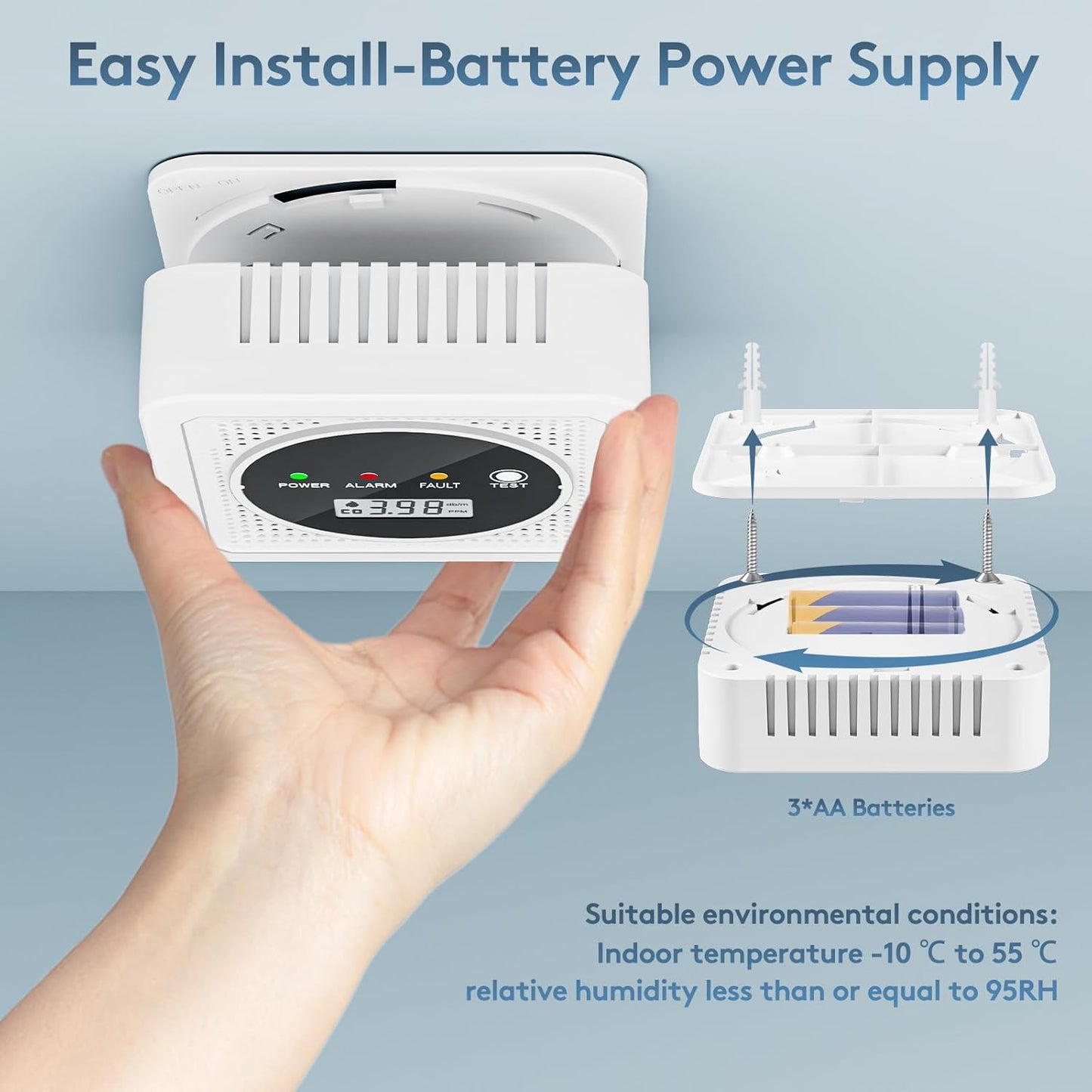2 in 1, Carbon Monoxide Detectors,Smoke Detector