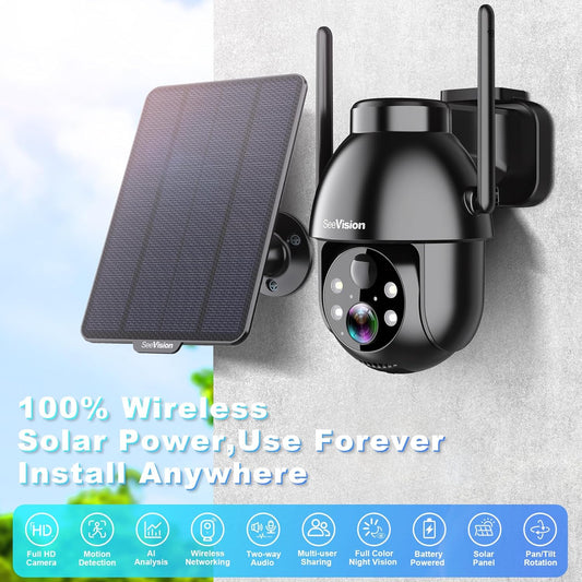 Solar Security Cameras Wireless Outdoor