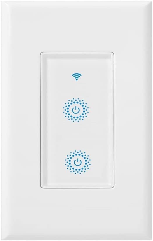 Smart WiFi Switch - Wireless Smartphone Controlled Wall Light Switch