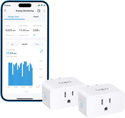 TP-Link 𝗧𝗮𝗽𝗼 Smart Plug Wi-Fi Mini, Energy Monitoring