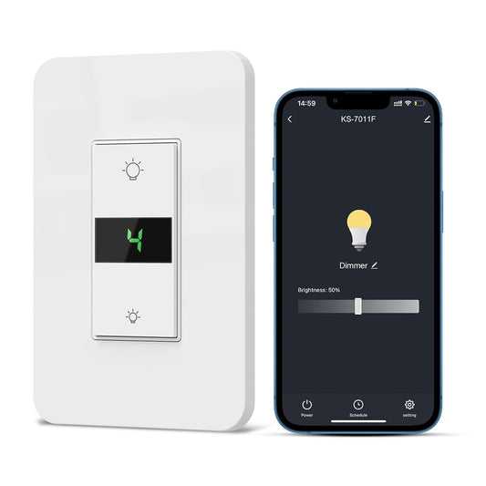 Milfra Smart Dimmer Switch 2Gang