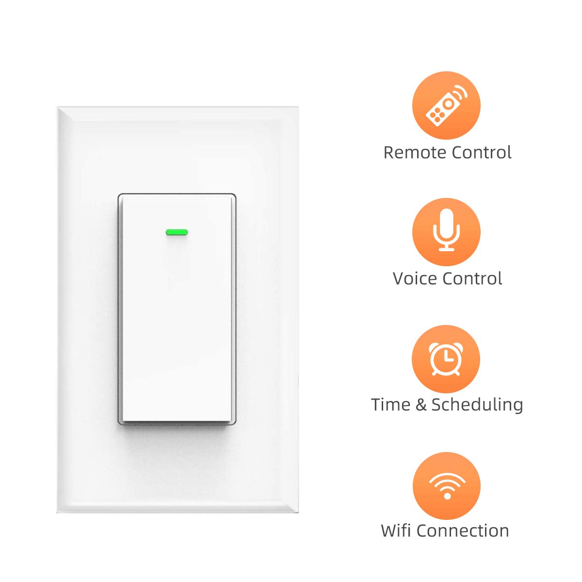 Smart Light Switch, Compatible with Alexa