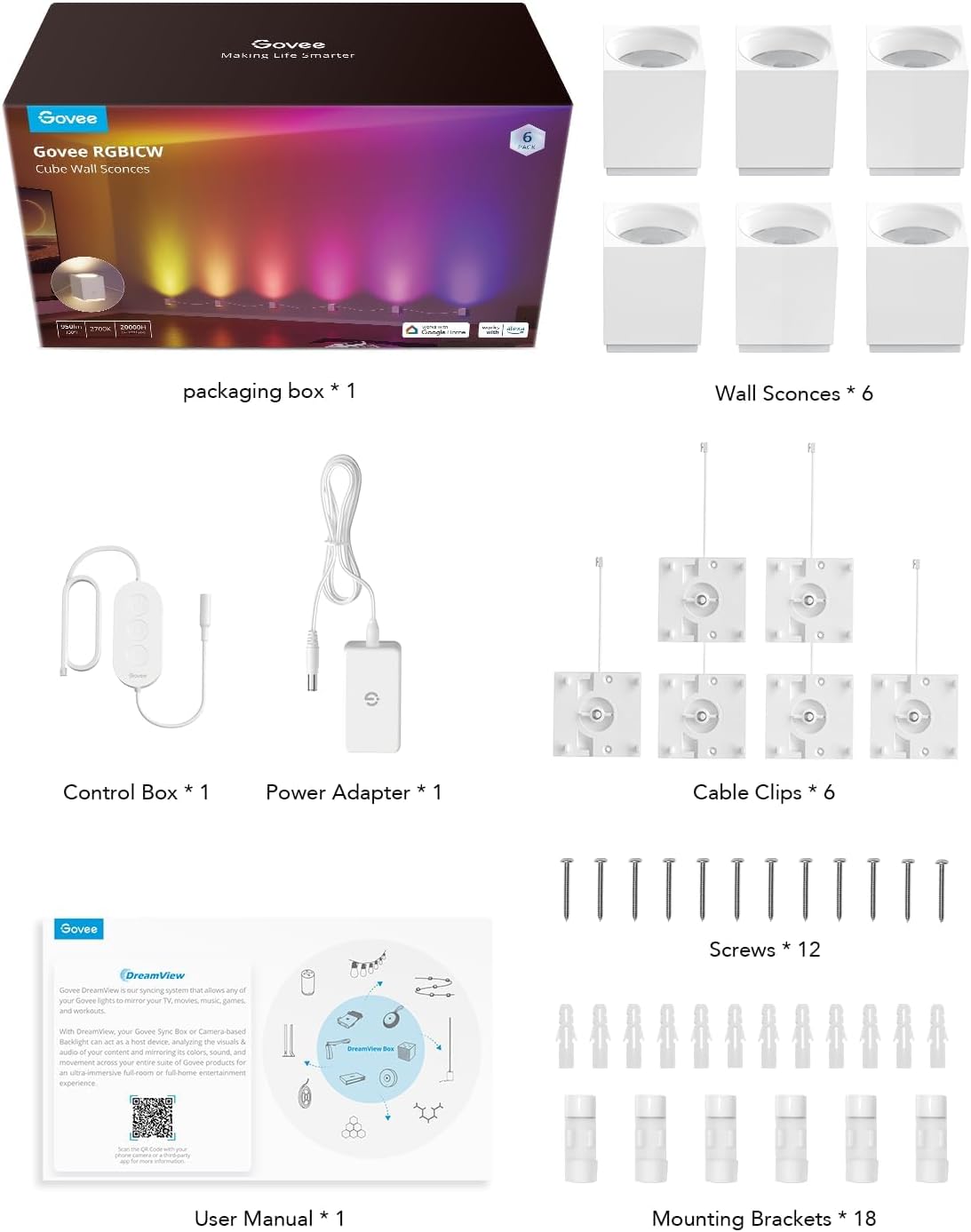 Govee Cube Wall Sconces