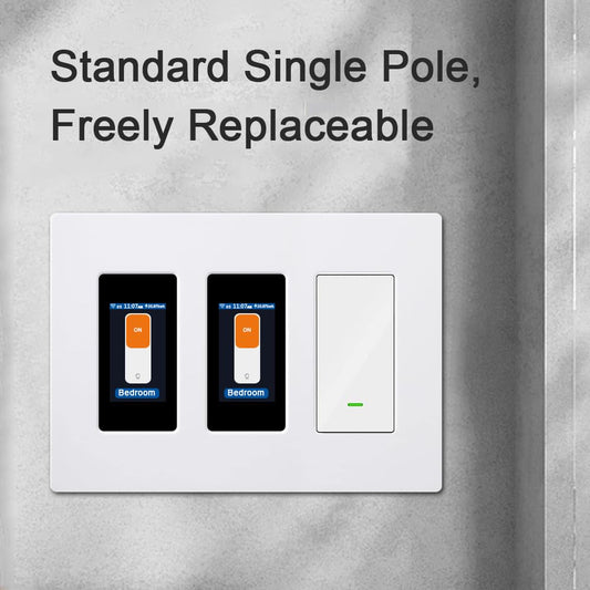 LANBON L8-HS4 LCD Smart Light Switch 4 Gang Single Pole