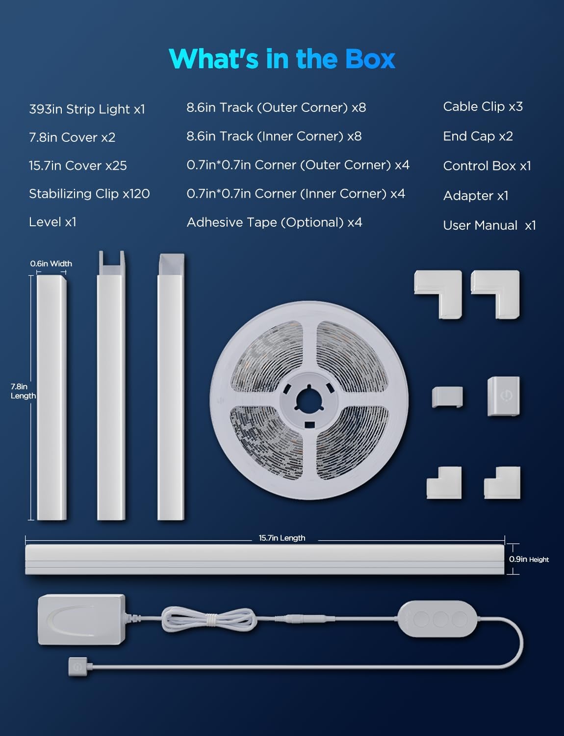 Govee RGBIC LED Strip Lights Covers
