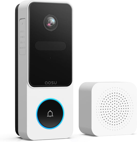 AOSU Doorbell Camera Wireless- Head-to-Toe View