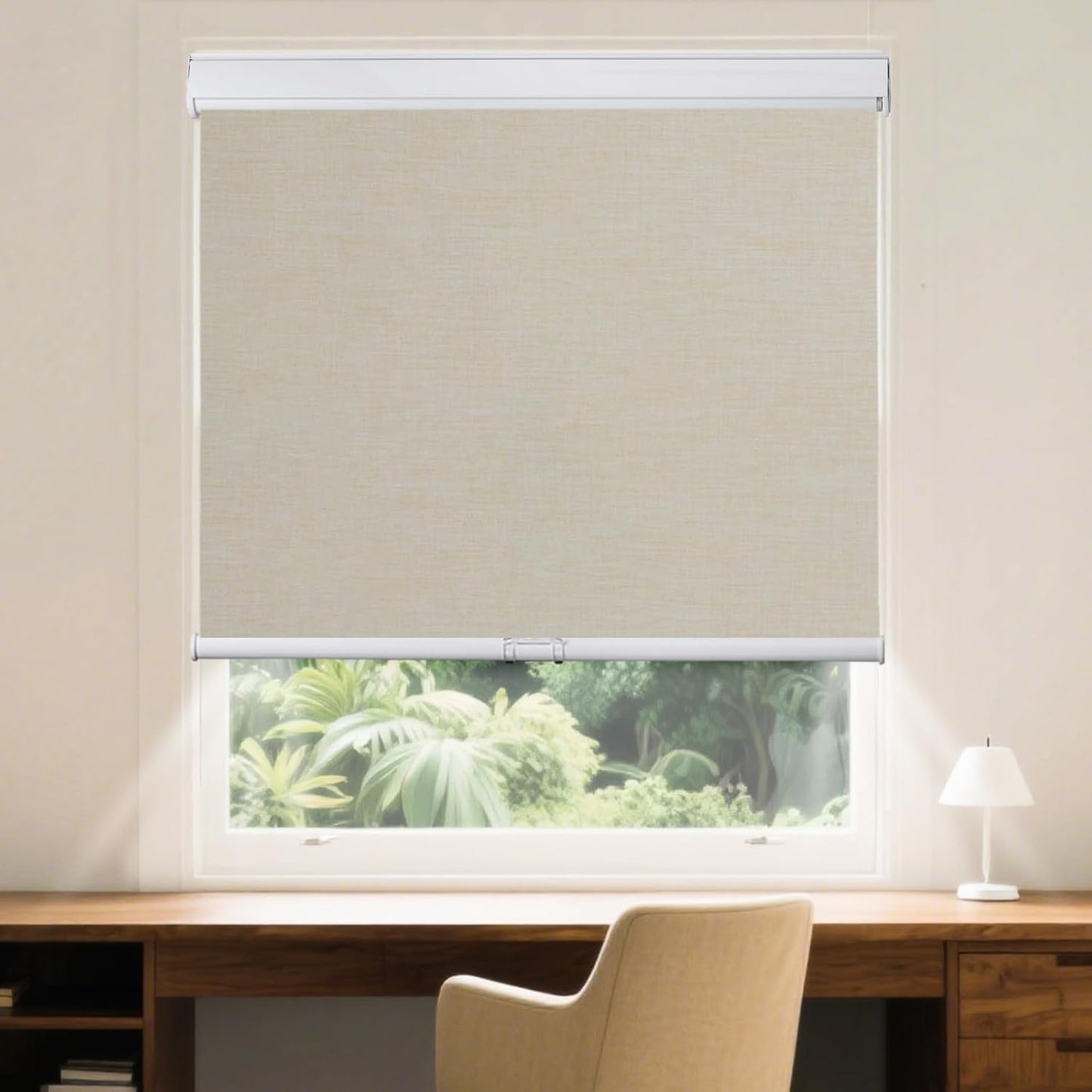 Roller Window Shades Free-Stop Cordless Blackout Blinds