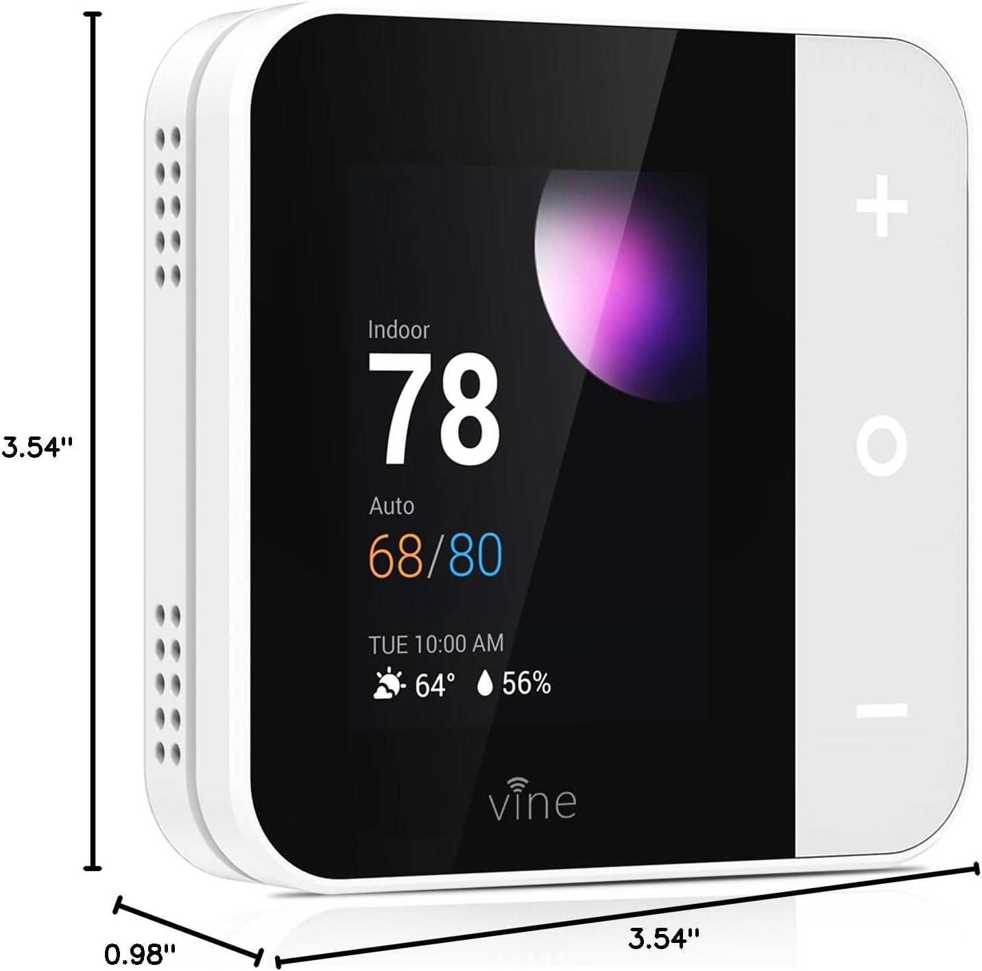 Vine Thermostat for Home with Touchscreen Color Display