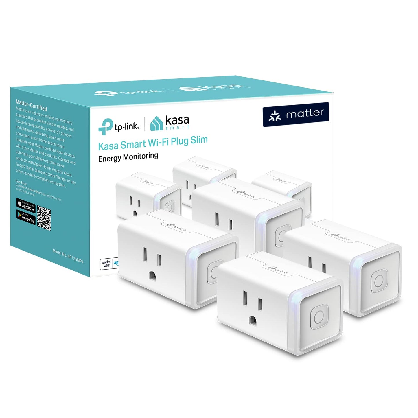 Kasa Matter Smart Plug w/ Energy Monitoring