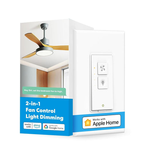meross Smart Ceiling Fan Control & Dimmer Light Switch