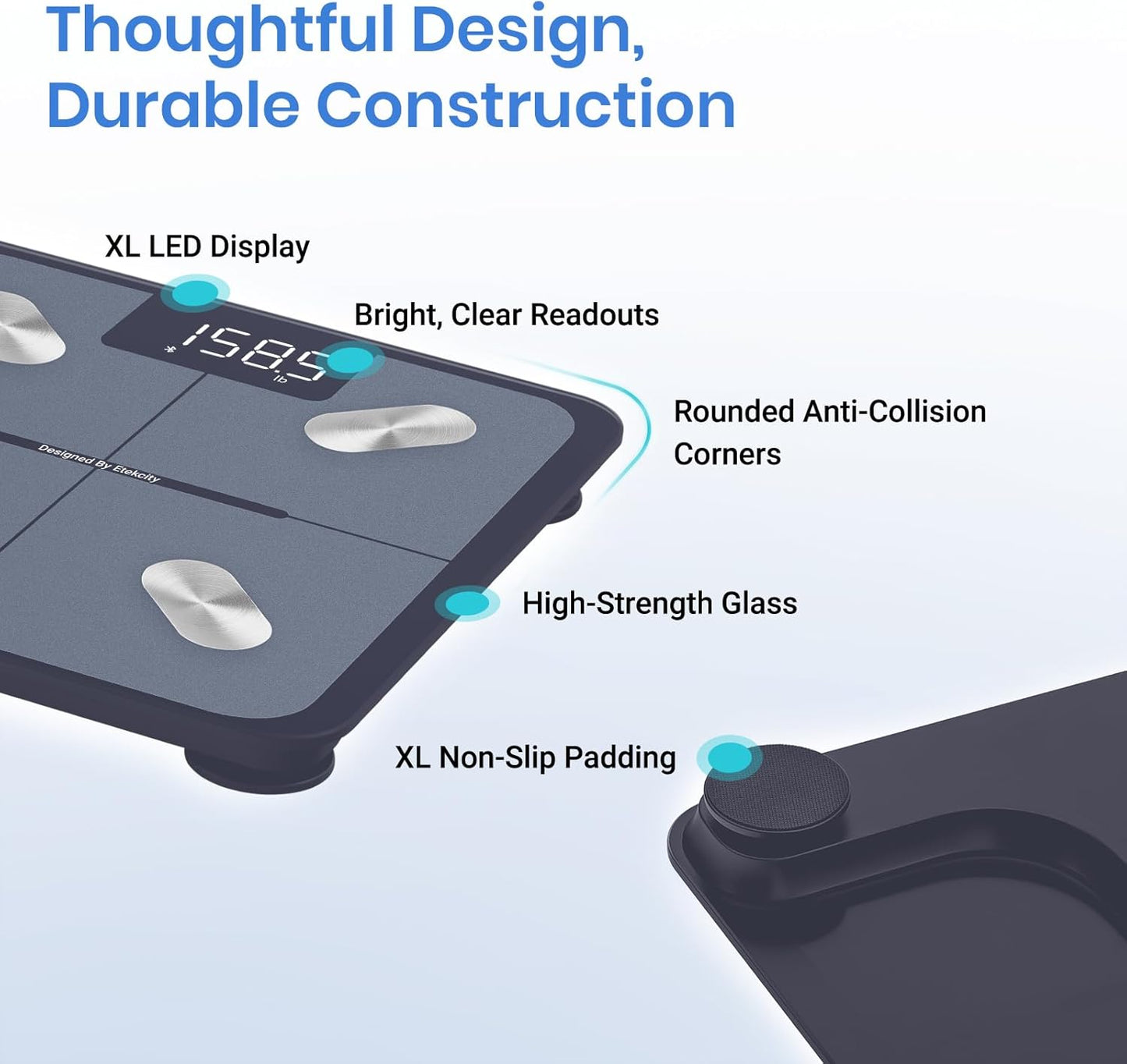 Etekcity Smart Scale for Body Weight and Fat Percentage