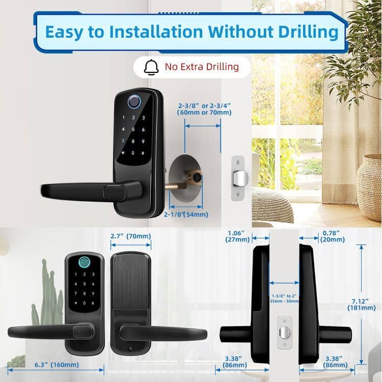 Smart Door Lock with Handle