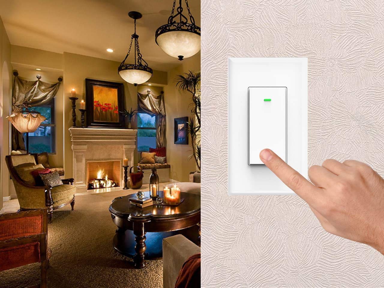 Smart Light Switch, Compatible with Alexa