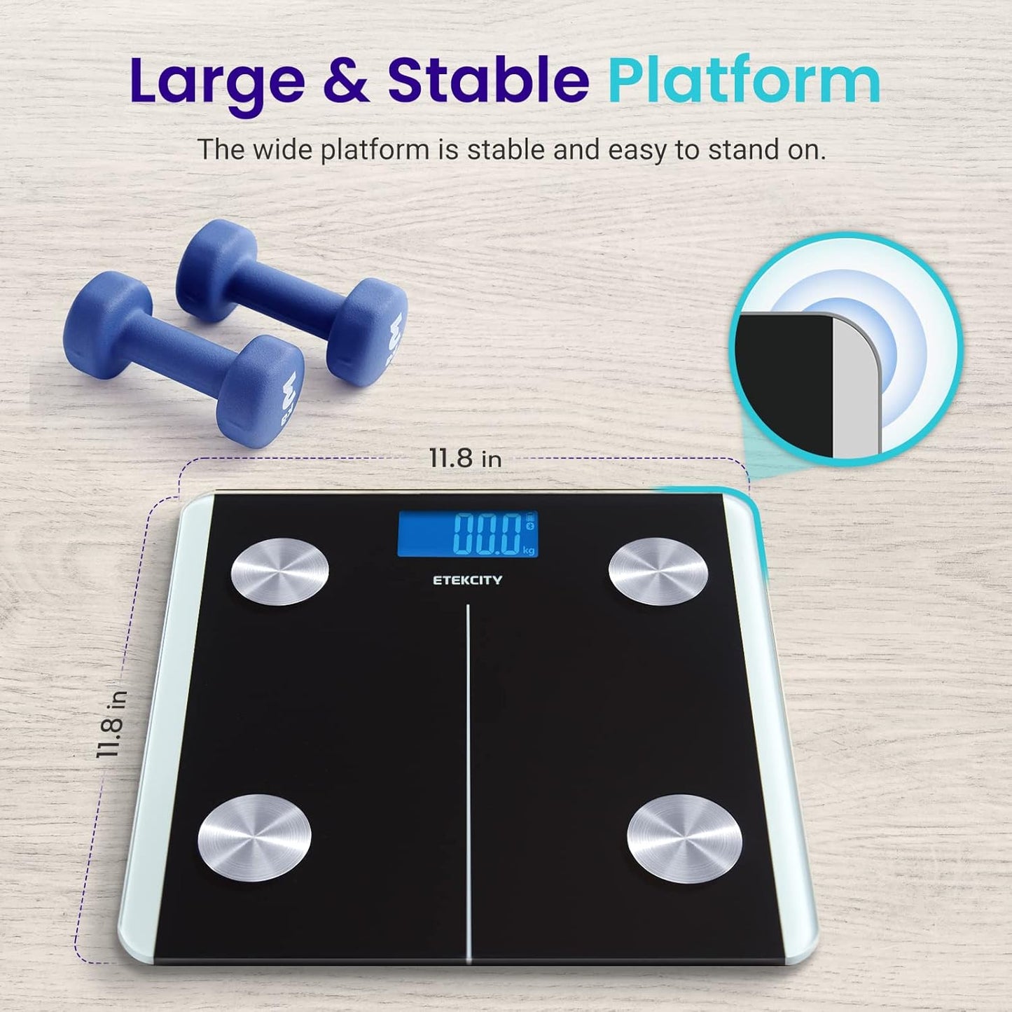 Etekcity Smart Rechargeable Body Fat Scale