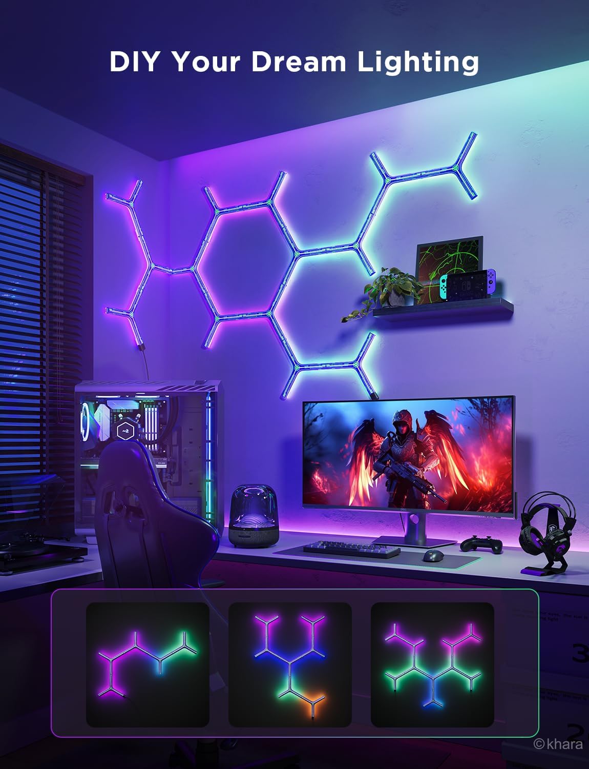 Govee Glide Y RGBIC LED Wall Lights