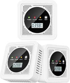 3 Packs, 2-in-1,Smoke Carbon Monoxide Detector
