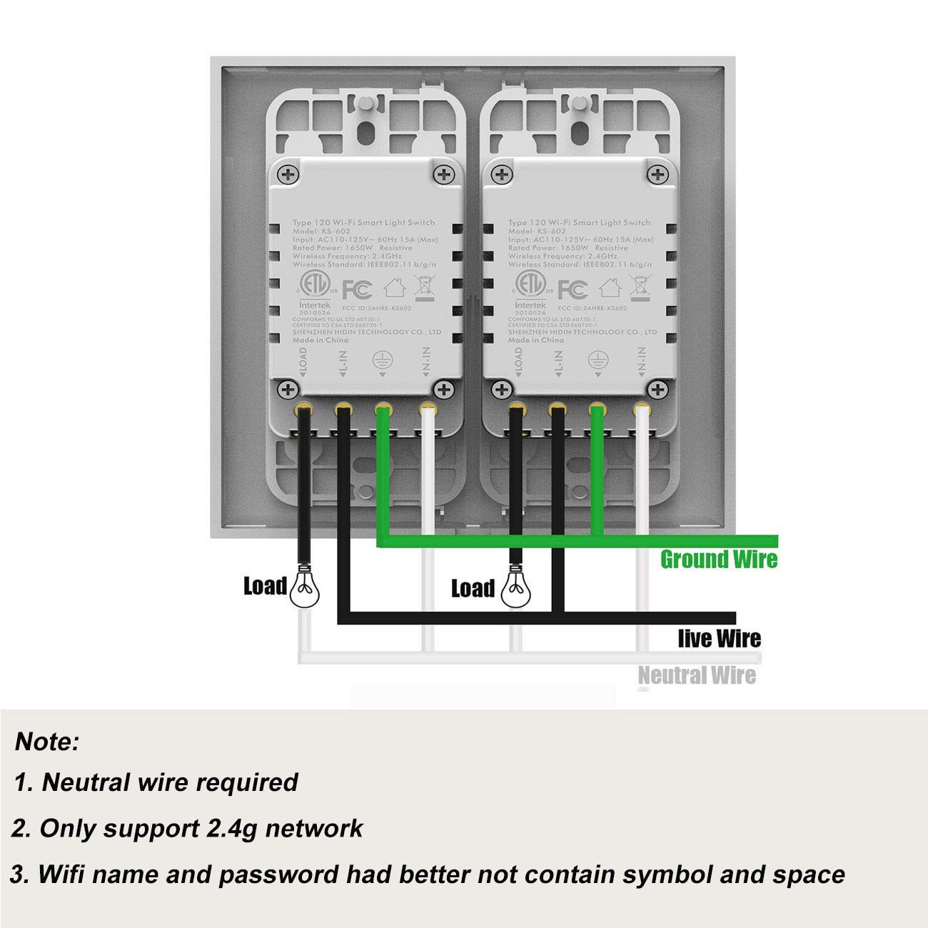 Smart Switch WiFi Wall Light Switch
