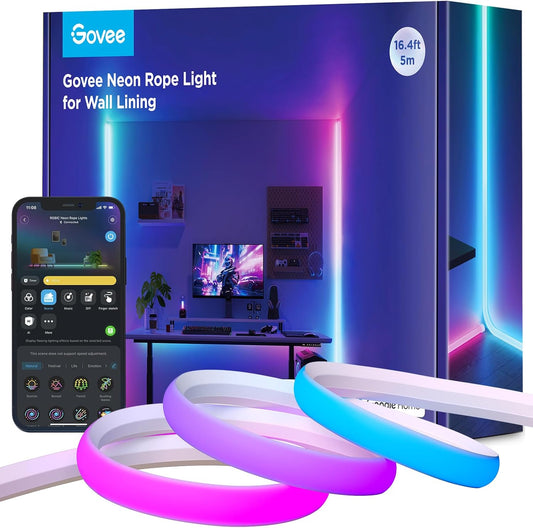 Govee Neon Rope Light for Wall Lining