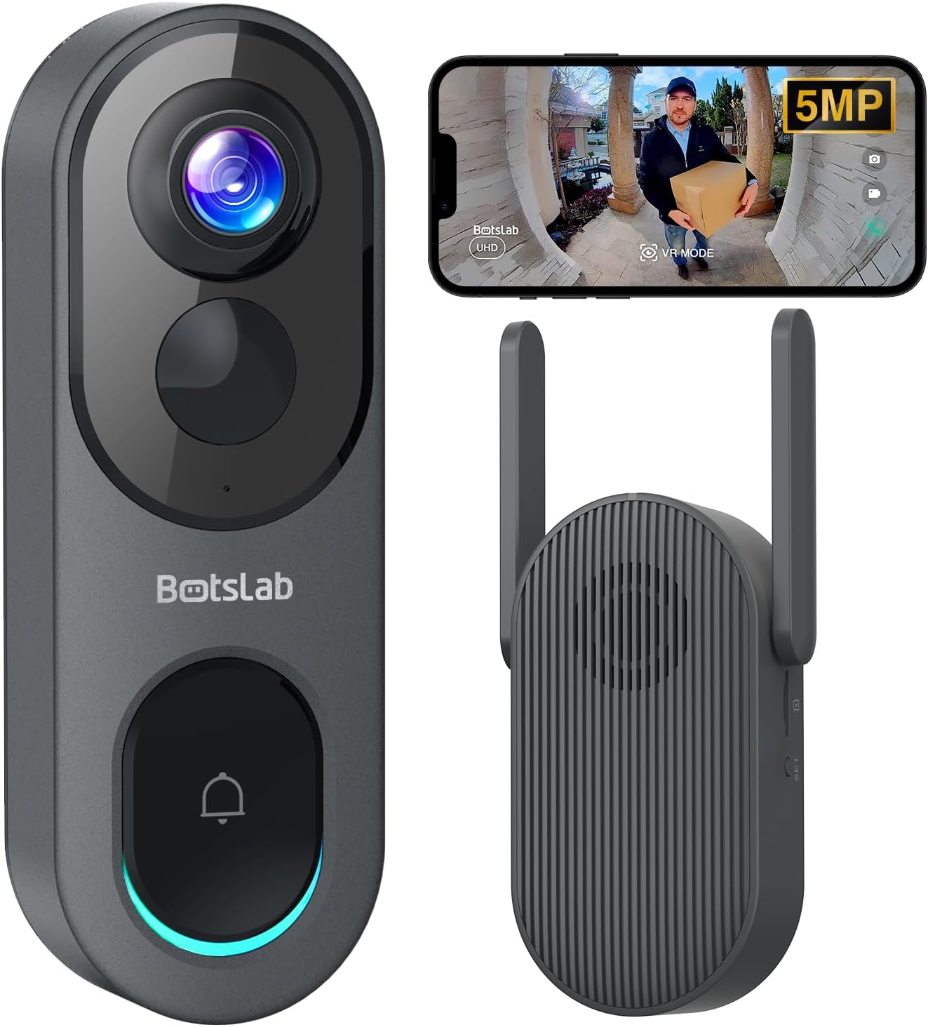 5MP Wireless Video Doorbell Camera