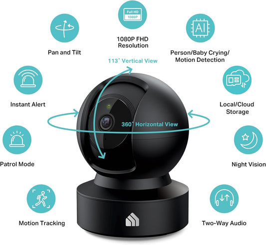 Kasa Smart Indoor Pan-Tilt Home Security Camera