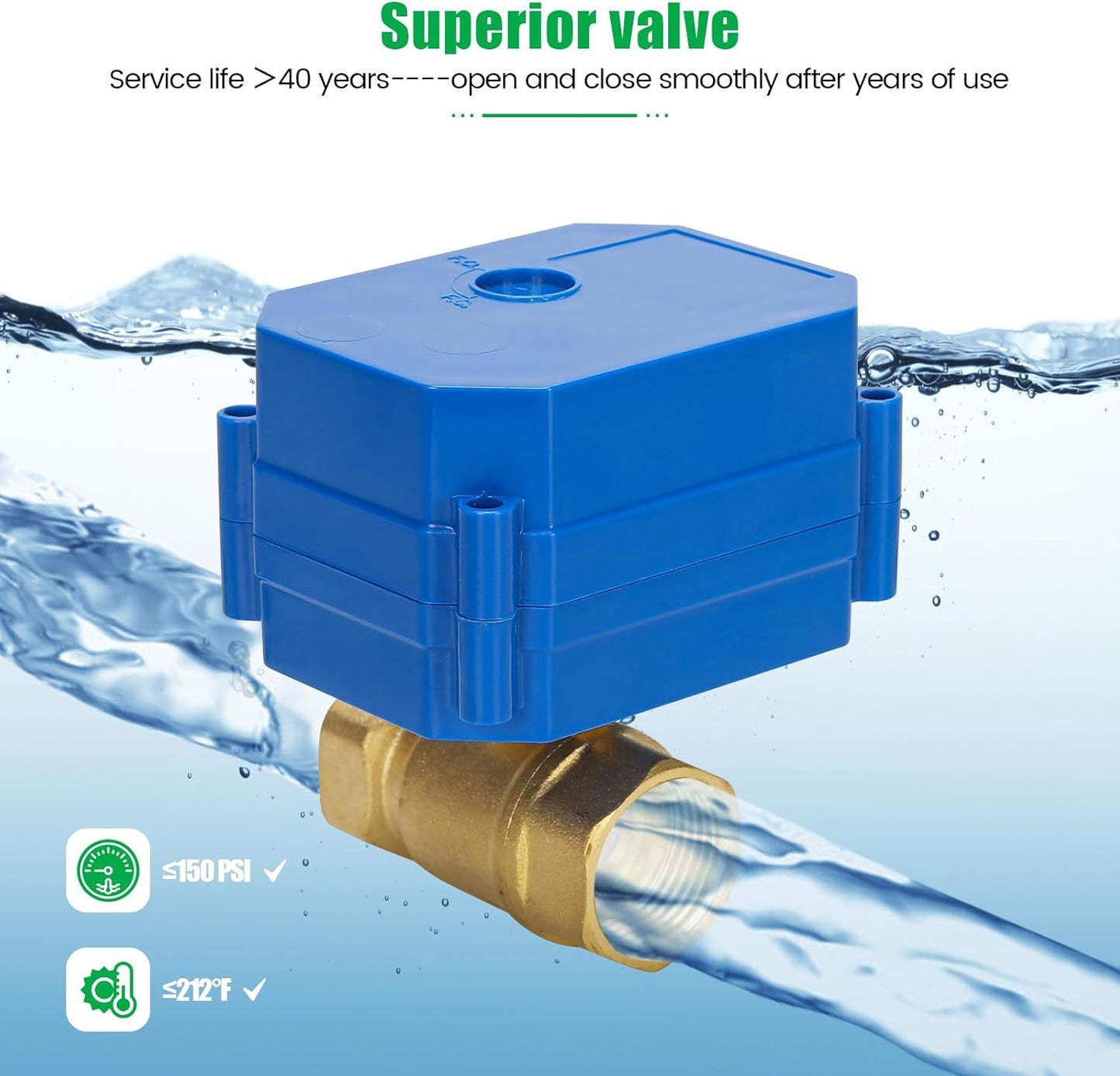 WiFi Water Leak Detector with Automatic Shutoff Valve