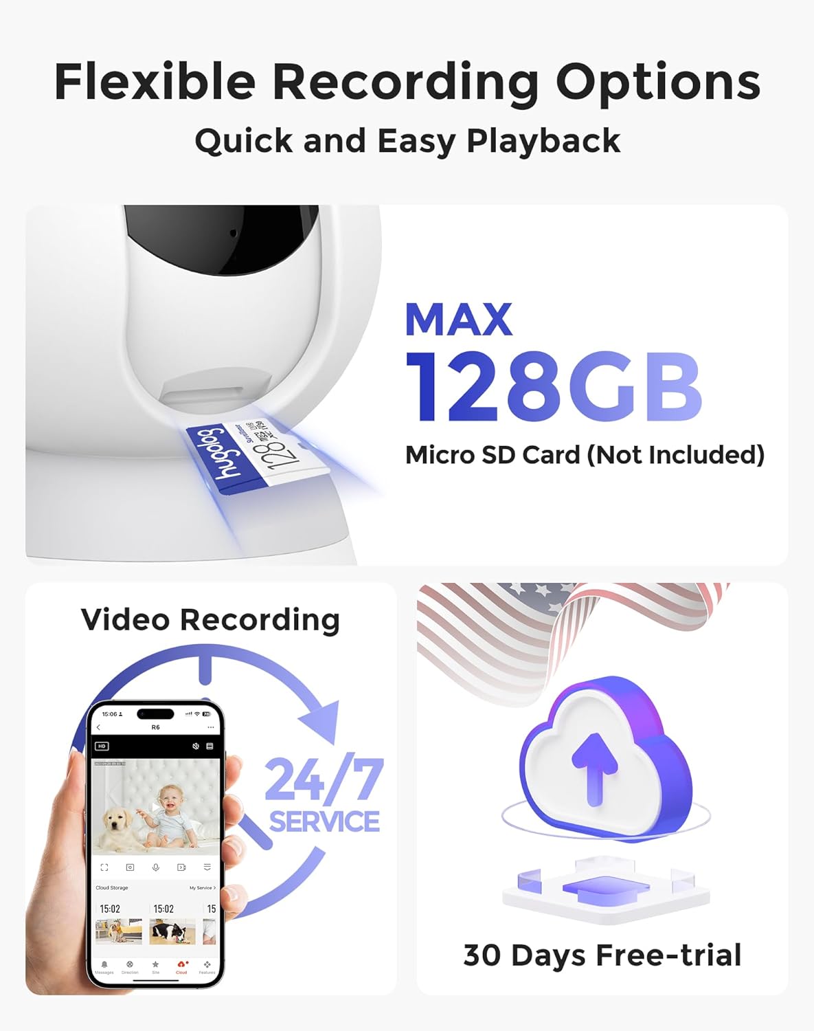 Hugolog 3K 5MP Indoor Pan/Tilt Security Camera
