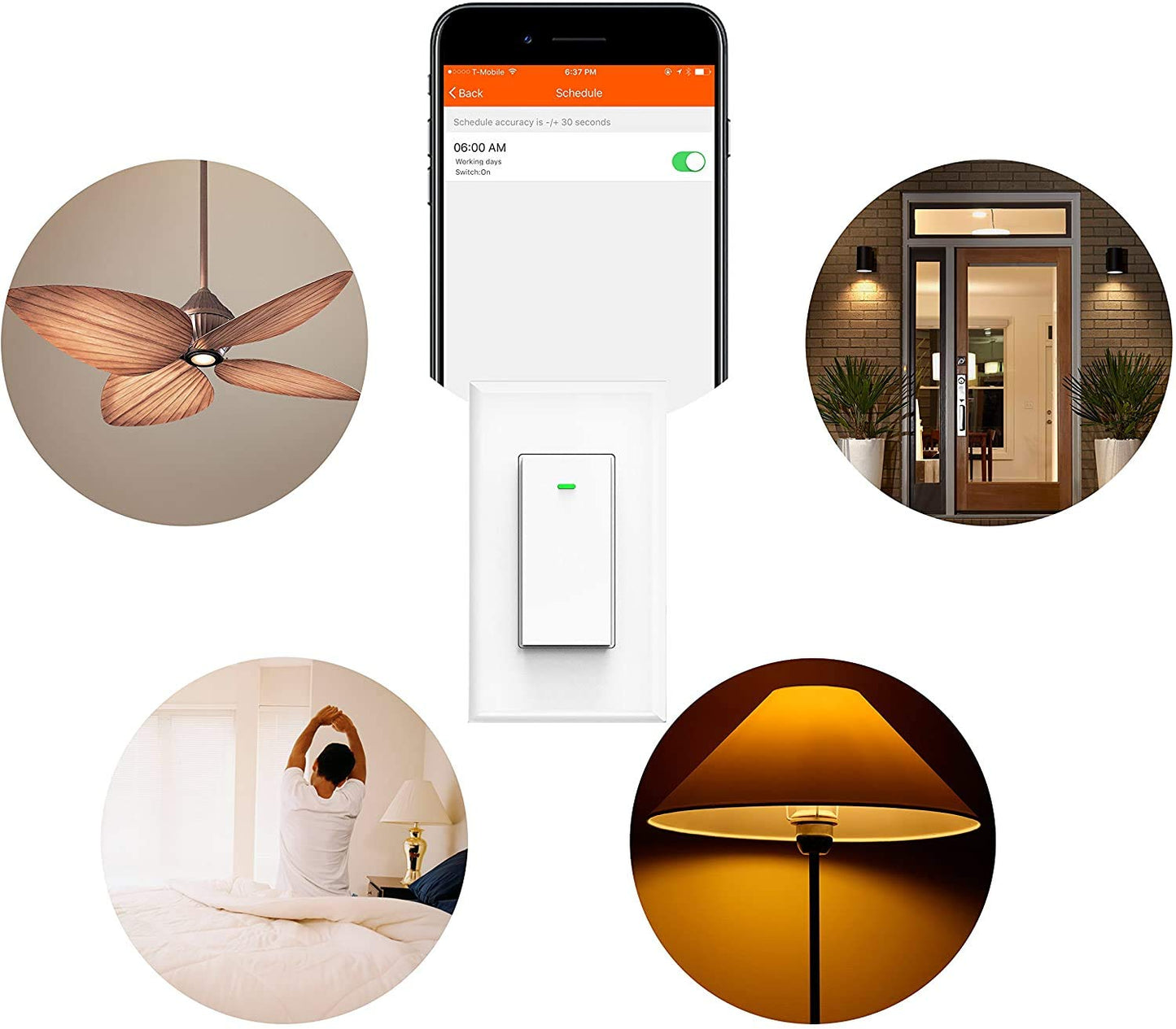 Smart Light Switch, Compatible with Alexa