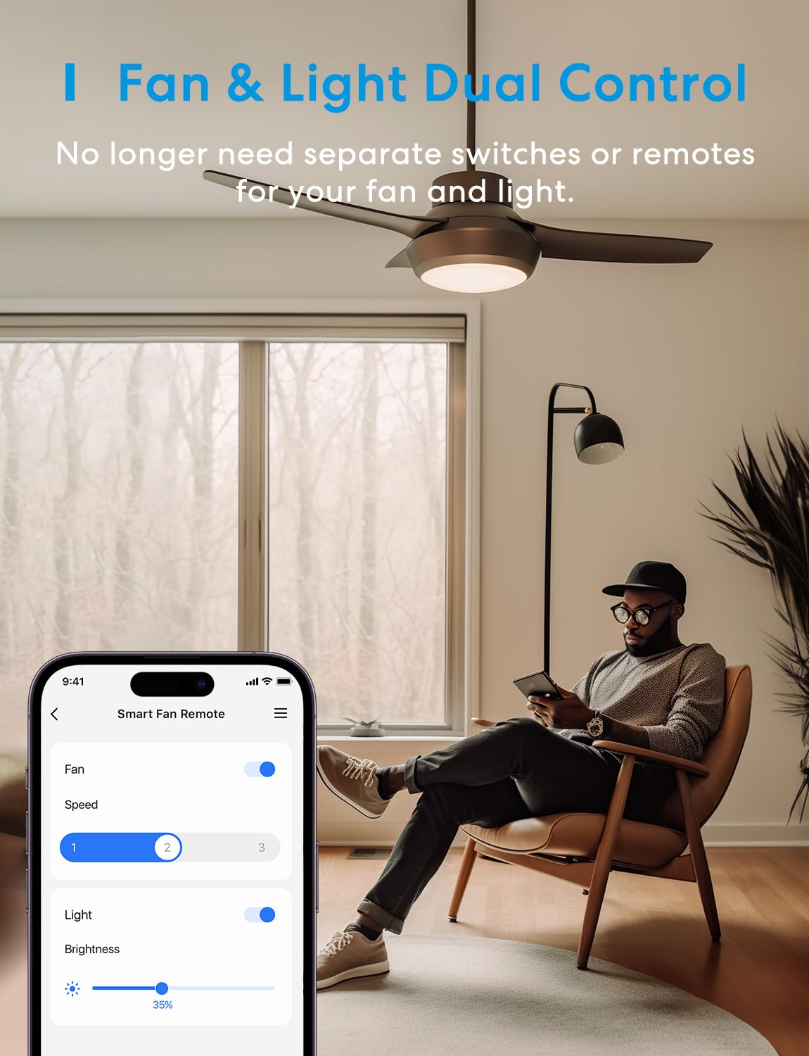 meross Smart Ceiling Fan Control & Dimmer Light Switch