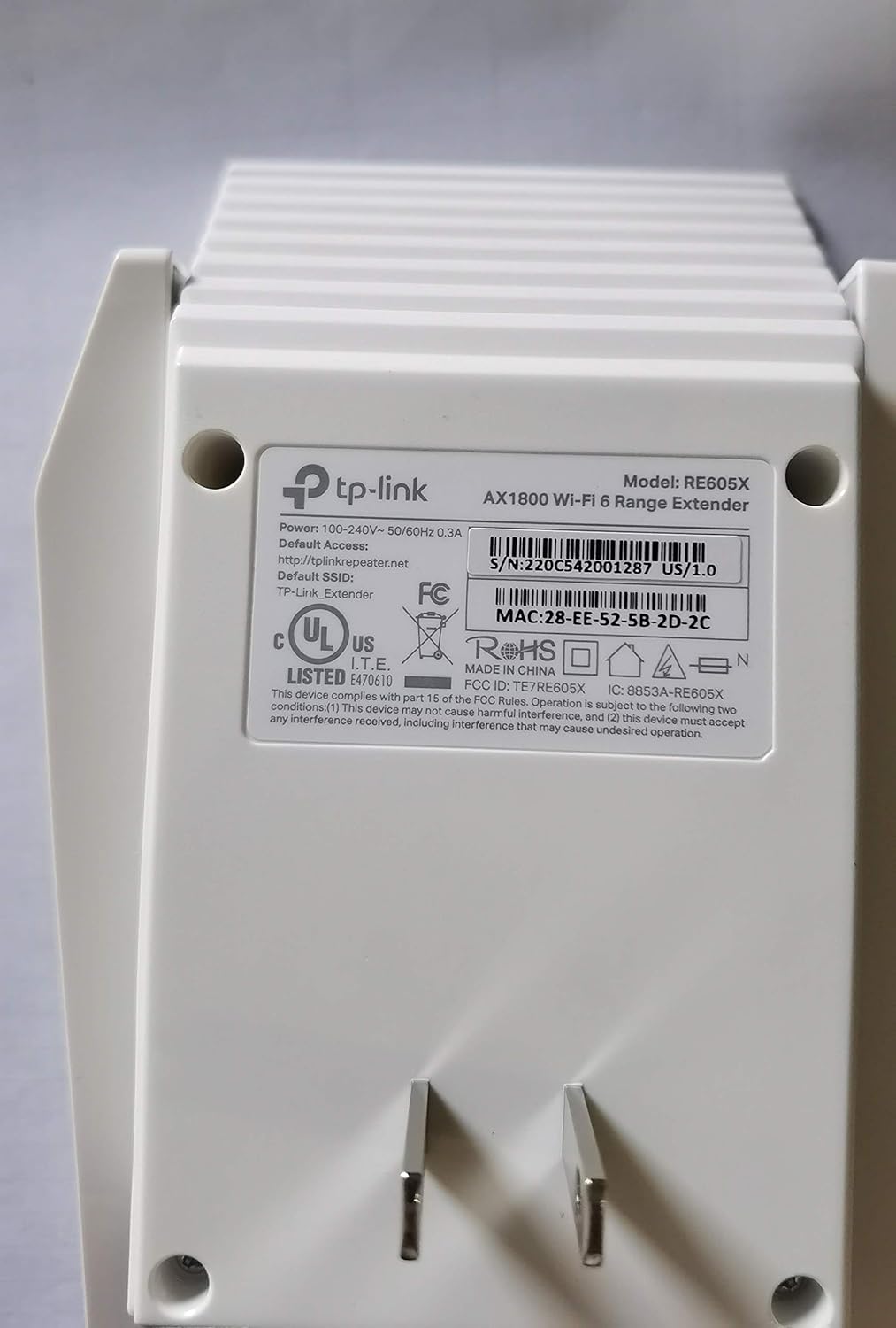 TP-Link AX1800 WiFi 6 Extender(RE605X)-Internet Booster