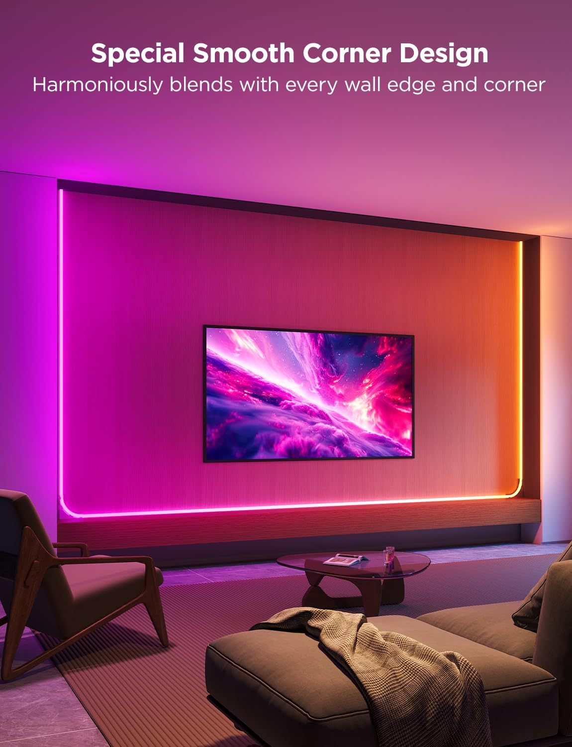 Govee Neon Rope Light for Wall Lining