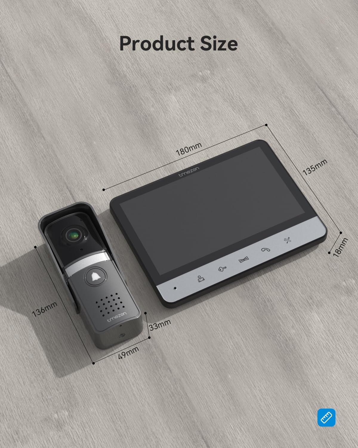 TMEZON Wired Video Intercom System
