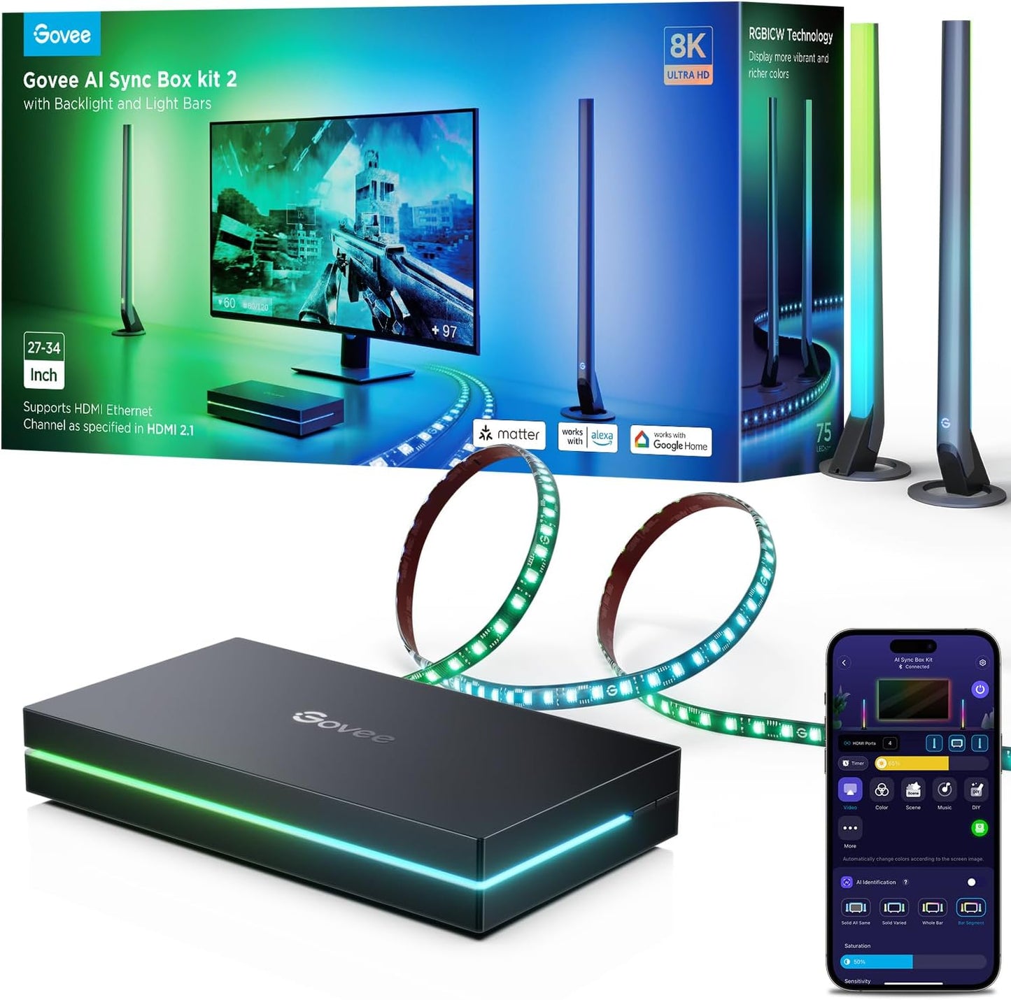 Govee HDMI 2.1 Sync Box Kit 2