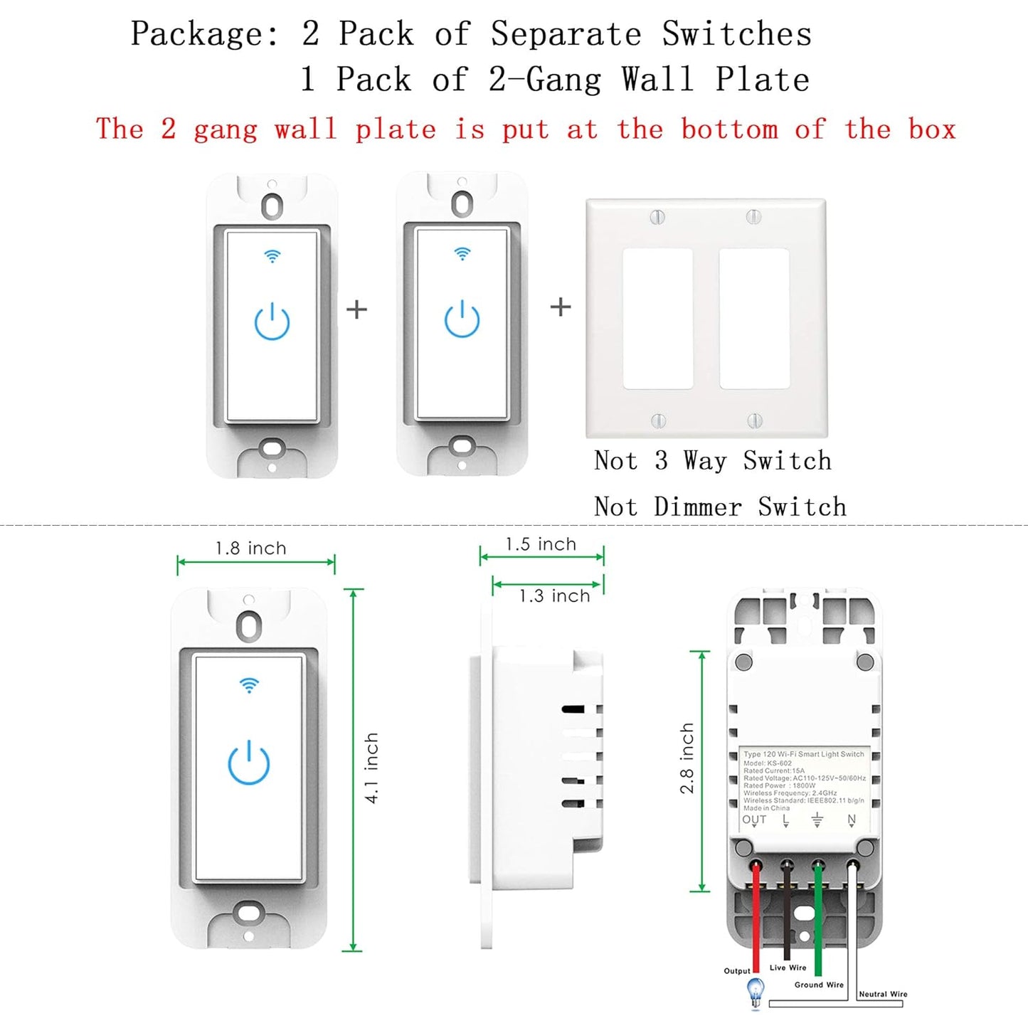 Smart Switch WiFi Wall Light Switch