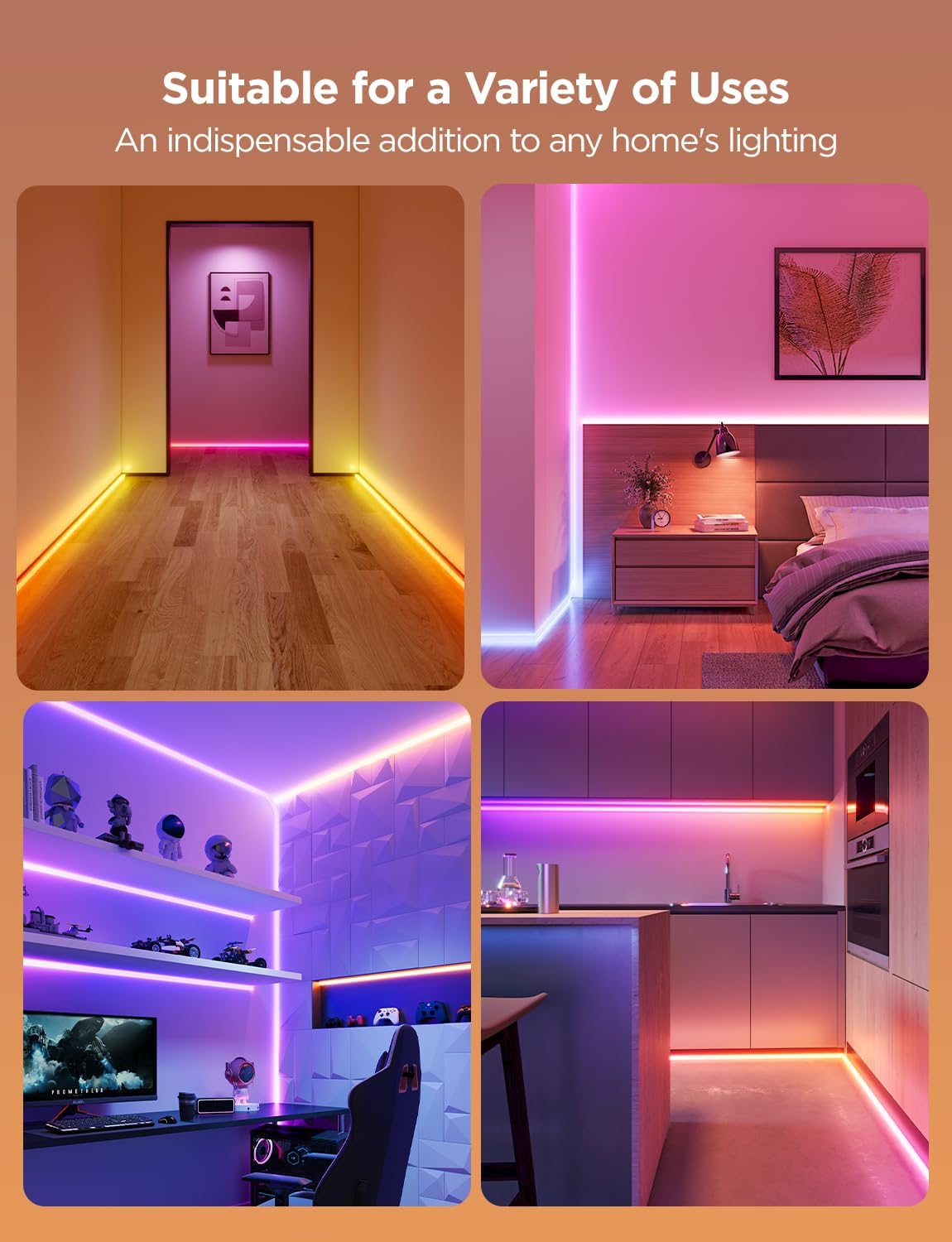 Govee Neon Rope Light for Wall Lining
