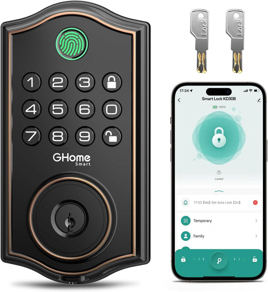 GHome Smart Deadbolt Lock for Front Door