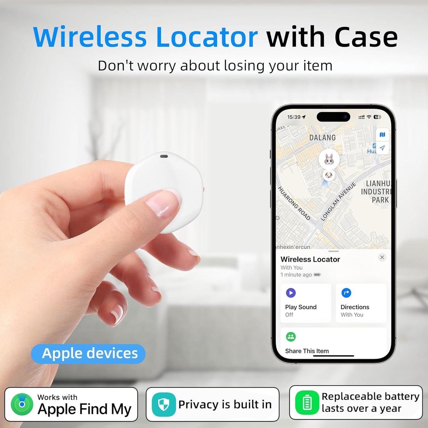 Smart Tags with Waterproof Case,Item Finder